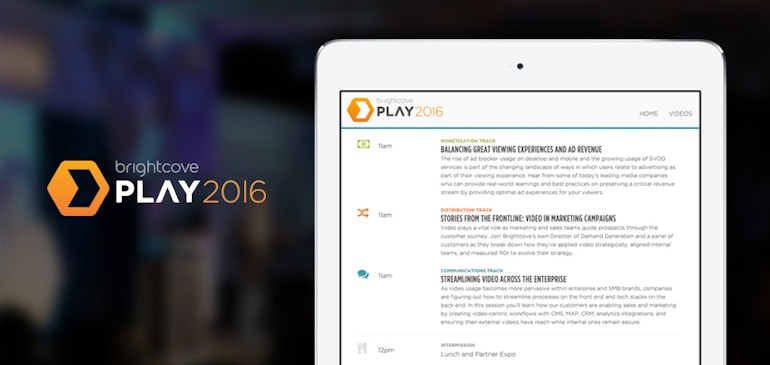 PLAY 2016 Agenda Announcements