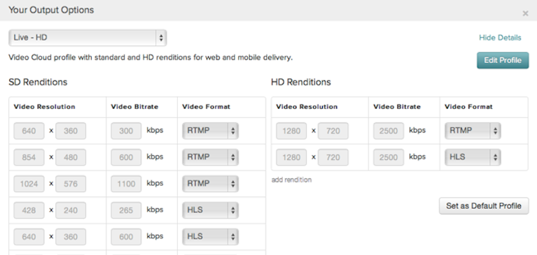 New Product Feature: Video Cloud Live Ingestion Profiles!